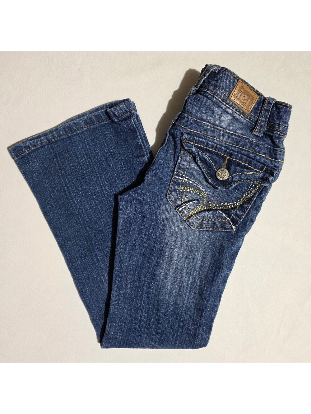 Girls Lei Chelsea Lowrise Boot Jeans Size 7 Regular